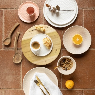 Tábua redonda de servir Tulipeira