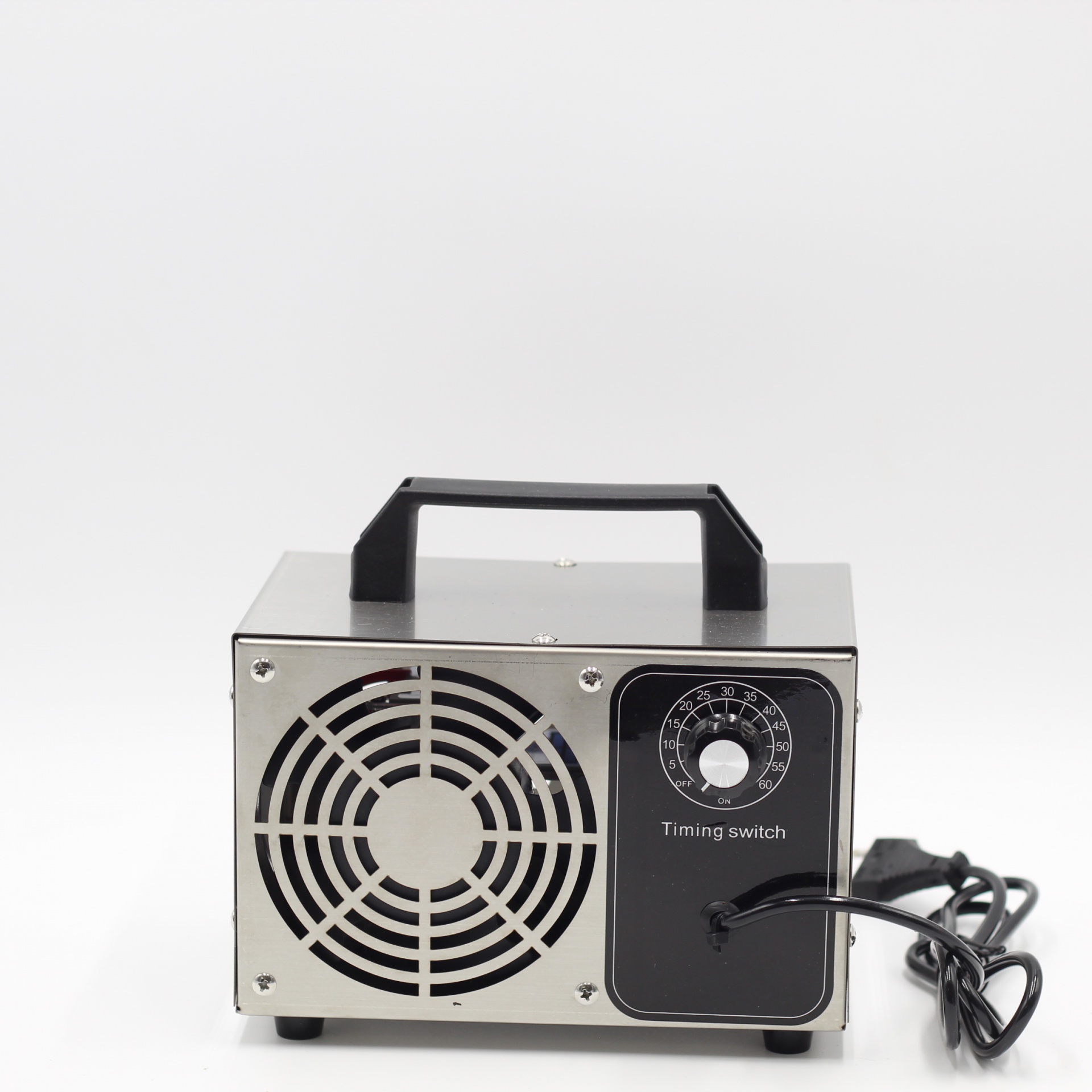 Gerador de ozono metálico com ventilador e temporizador