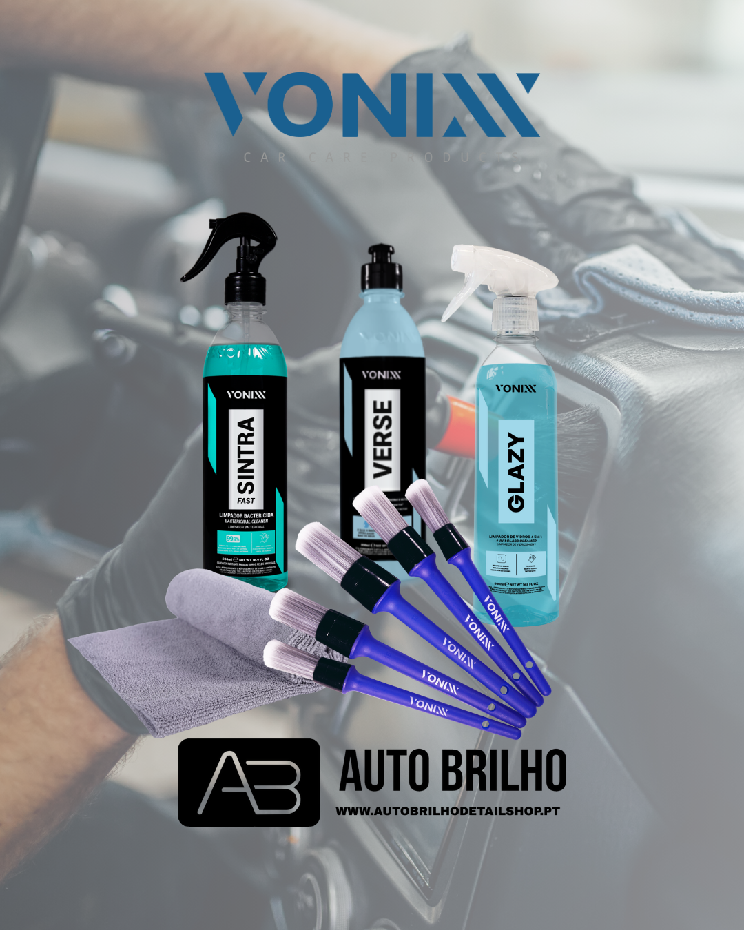 Kit de Limpeza de Interiores Vonixx