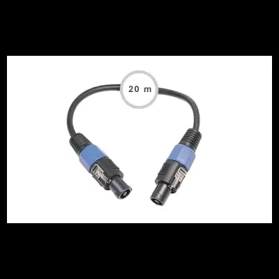 SP-820-20 Cable señal de audio Conector altavoz macho a conector altavoz macho FONESTAR