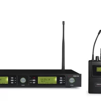 MSH-898-512 Sistema de microfones sem fios UHF 2 canais FONESTAR