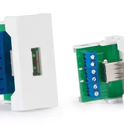 WP-32U ½ panel de conexión USB A hembra FONESTAR