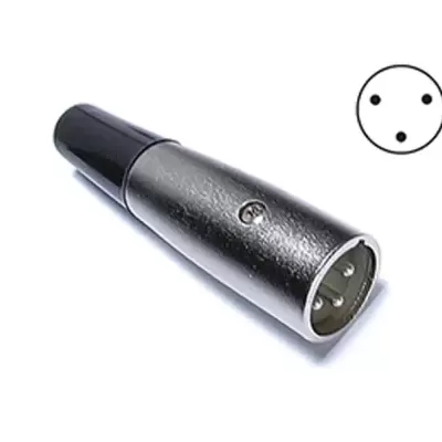 SM-555 Conector de audio XLR macho 3 contactos FONESTAR