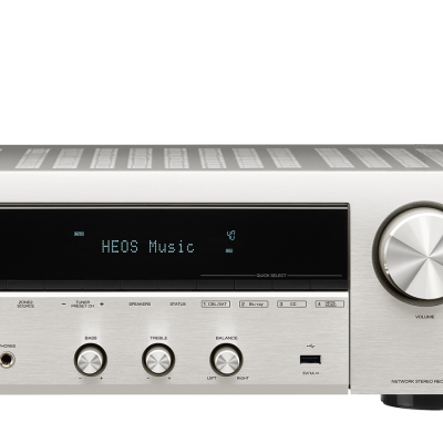 DENON DRA-800H - Receiver Estéreo com Bluetooth e HEOS Integrado em SILVER