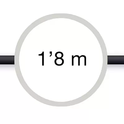 AA-425L-2 Cable señal de audio Jack 3'5 mm estéreo hembra a Jack 3'5 mm estéreo macho FONESTAR