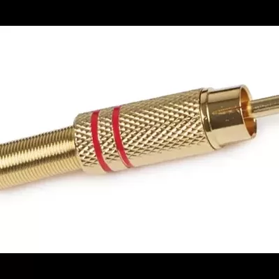 7240G-RO Conector de audio RCA macho con muelle FONESTAR