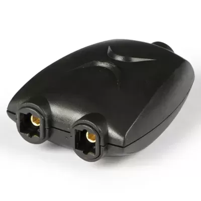 AA-796 Adaptador de audio digital 2 salidas toslink hembra a 1 entrada toslink hembra FONESTAR