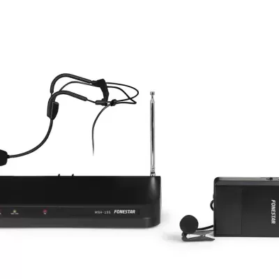 MSH-135 Sistema de microfones sem fios VHF 1 canal FONESTAR