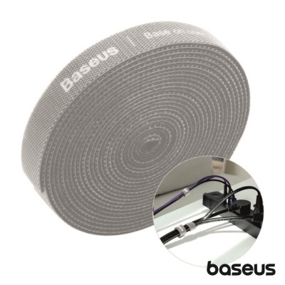 Velcro P/ Organização de Cabos 3m Cinzento BASEUS