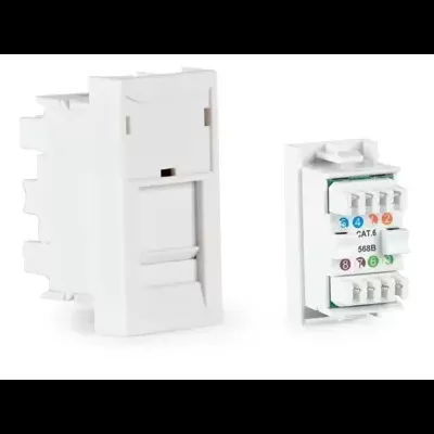 WP-49RJ ½ panel de conexión RJ-45 FTP CAT 6 T568B FONESTAR