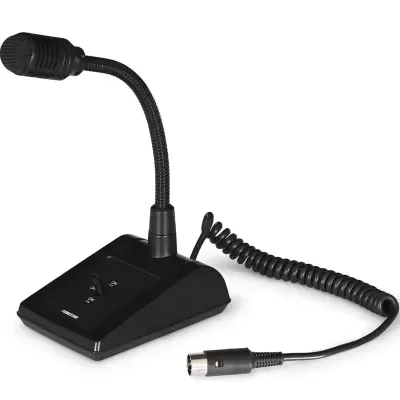 FDM-625-DIN5 Microfone dinâmico unidirecional de mesa FONESTAR