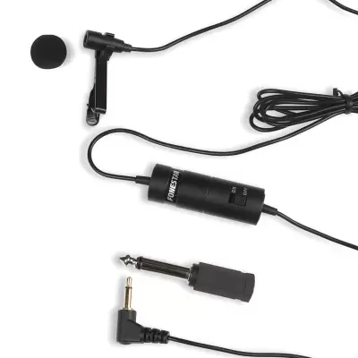 FCM-410 Microfone de condensador e adaptador de entrada de microfone dinâmico FONESTAR