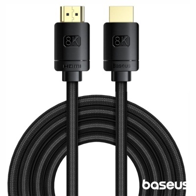 Cabo HDMI Macho / HDMI Macho Preto 8K 3m BASEUS