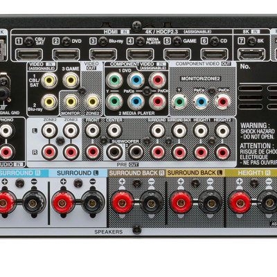 DENON AVC-X4700H - Amplificador AV 9.2 com Bluetooth e HEOS Integrado em PRETO