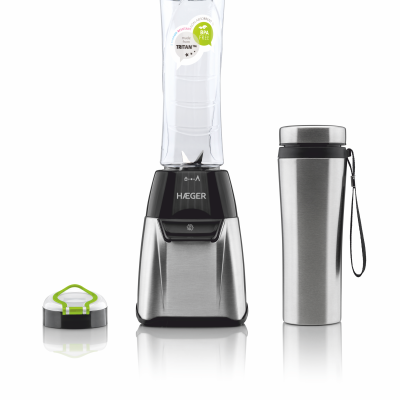 HAEGER SPORTS INOX * Mini liquidificadora com 2 copos