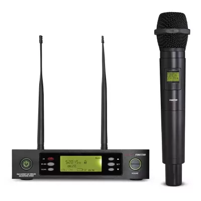 MSH-887-512 Sistema de microfones sem fios UHF 1 canal FONESTAR