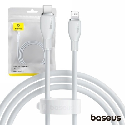 Cabo USB-C Macho P/ Lightning Macho 1.2m 20W Pudding BASEUS