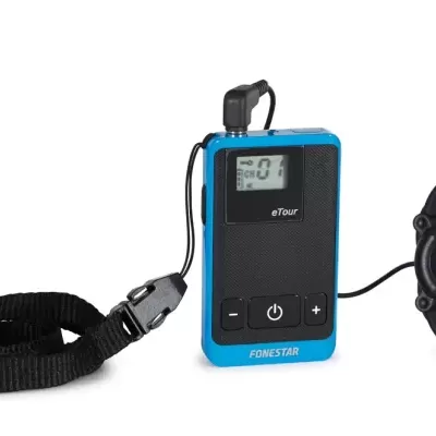 TOUR-2R Transmissor sem fios bidirecional para sistema de guia FONESTAR