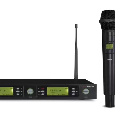 MSH-895-512 Sistema de microfones sem fios UHF 2 canais FONESTAR