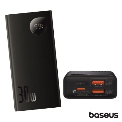 Powerbank 10000mAh PD QC 30W Preto BASEUS