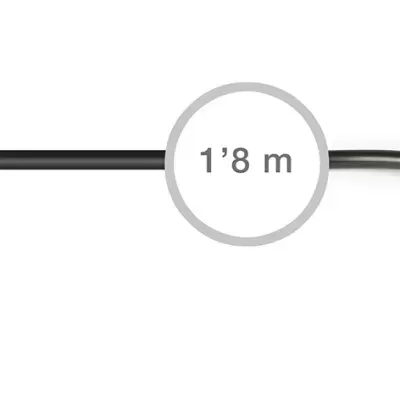 SR-424 Cable alimentación CA Schuko macho a IEC 60320 C5 hembra mickey/trébol FONESTAR