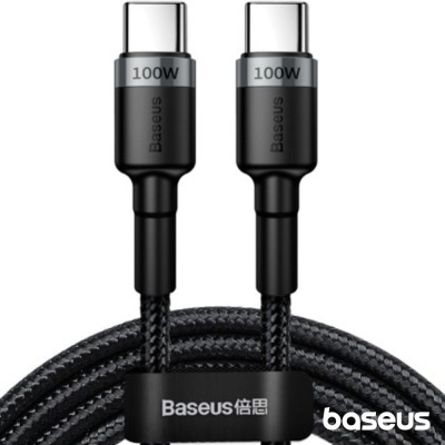 Cabo USB-C 2.0 PD Macho P/ USB-C PD Macho 5A 2m 100W BASEUS