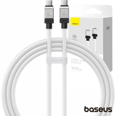 Cabo USB-C Macho P/ USB-C Macho 100W PD 1m Coolplay BASEUS