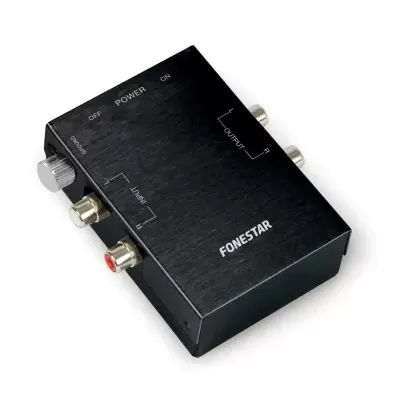 TC-2 Pré-amplificador estéreo para gira-discos com cabeça magnética FONESTAR