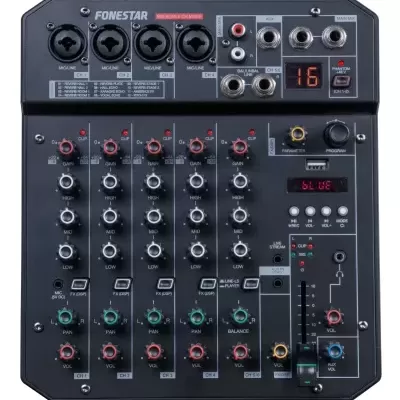 MIX-6LIVE Misturador estúdio FONESTAR