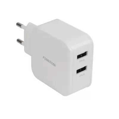 USBPOWER-2 Carregador de automóvel 2 x USB FONESTAR