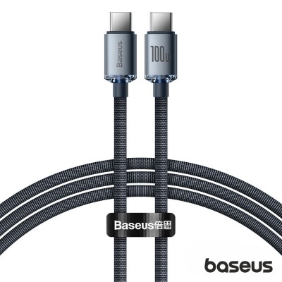 Cabo USB-C Macho / USB-C Macho Crystal Shine 1.2m BASEUS