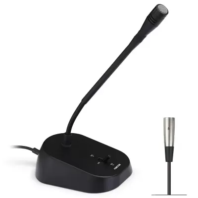 FDM-629-B Microfone dinâmico unidirecional de mesa FONESTAR