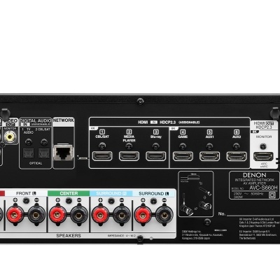 DENON AVC-S660H - Amplificador AV 5.2 C/ Bluetooth e HEOS Integrado