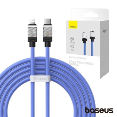 Cabo USB-C / Lightning Macho 20W PD 2m Coolplay BASEUS