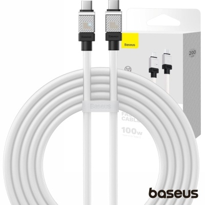 Cabo USB-C Macho P/ USB-C Macho 100W PD 2m Coolplay BASEUS