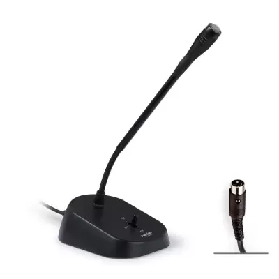 FDM-629-DIN5 Microfone dinâmico unidirecional de mesa FONESTAR