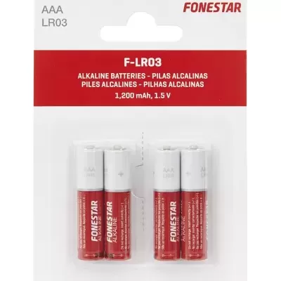 F-LR03 Pilhas alcalinas AAA-LR03 1,5 V FONESTAR