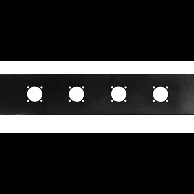 FRP-32SPK Panel para rack 19'' 2 U para instalar 4 zócalos conectores altavoz FONESTAR