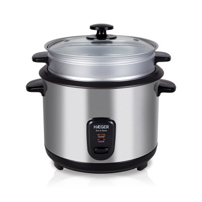 HAEGER RICE & STEAM * Arrozeira em Inox de 1.8L - 700W
