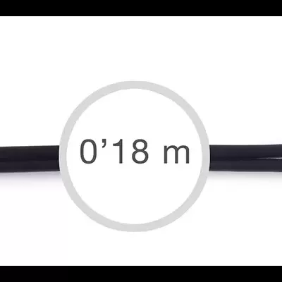 AA-465 Cable señal de audio Jack 3'5 mm estéreo macho a 2 Jack 3'5 mm estéreo hembra FONESTAR