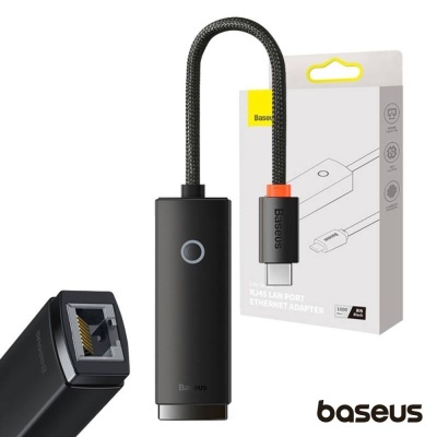 Cabo Adaptador USB-C / RJ45 1GB/s BASEUS