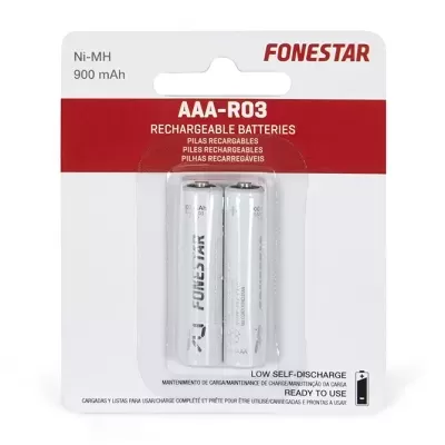 F-900AAA Pilhas recarregáveis Ni-MH AAA-R03 FONESTAR