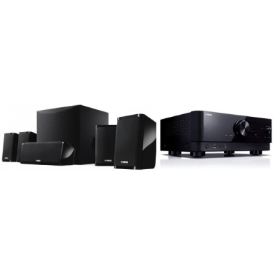 YAMAHA YHT-441 - Sistema Home Cinema 5.1, Receiver RX-V4A + Colunas NS-P41