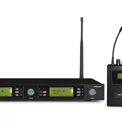 MSH-892-512 Microfone sem fios duplo portátil UHF FONESTAR