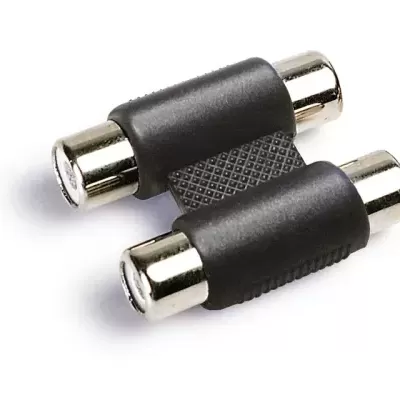 AA-460-2 Adaptador de audio 2 RCA estéreo hembra a 2 RCA estéreo hembra FONESTAR