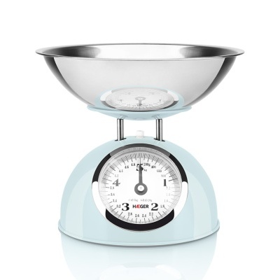 HAEGER PASTEL BLUE * Balança de cozinha mecânica 5 Kg