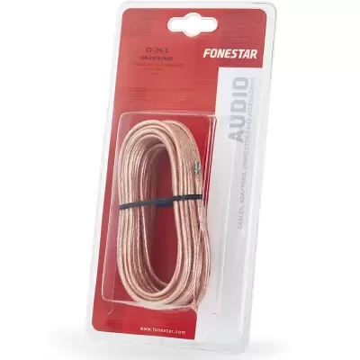 CT-24-5 Rollo de cable altavoz de 2 conductores FONESTAR