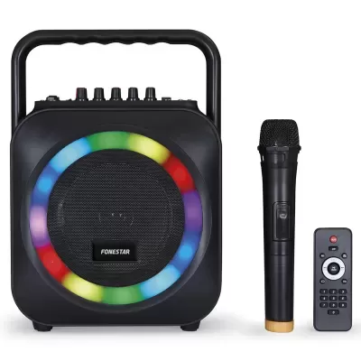 BOX-35LED Coluna portátil party karaoke FONESTAR