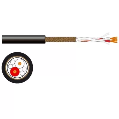 CA-90-NEZH Rollo de cable micrófono/línea de 2 conductores FONESTAR