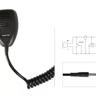 MCD-364 Micrófono dinámico de comunicaciones FONESTAR